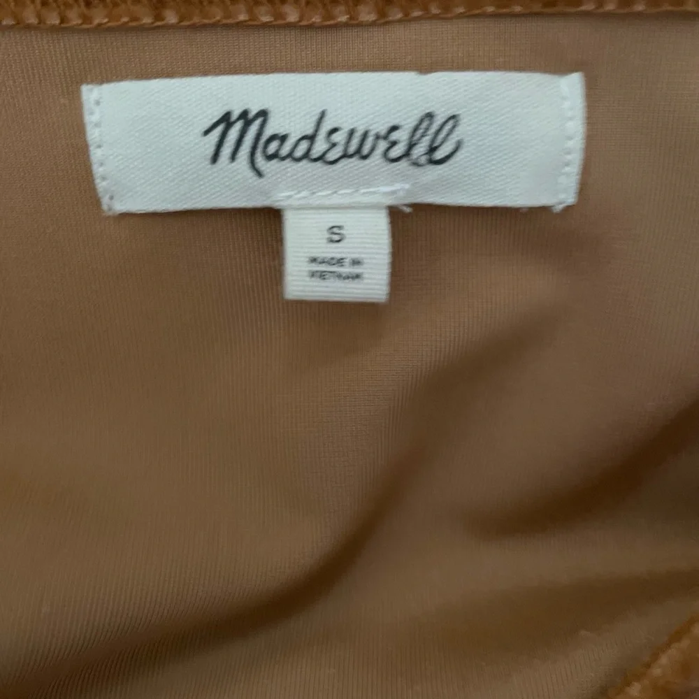 SOLD Madewell Velvet V-neck Flutter Sleeve Dress - Picture 11 of 13